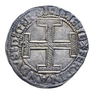 reverse: REGNO DI NAPOLI FERDINANDO I D ARAGONA (1458-1494) CORONATO SIGLE C C MIR. 68/16 AG. 3,95 GR. SPL+