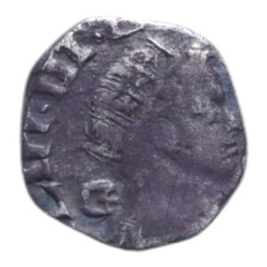 obverse: REGNO DI NAPOLI FILIPPO III (1598-1621) MEZZO CARLINO MIR. 216 AG. 0,69 GR. MB (TOSATO)