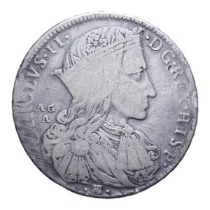 obverse: REGNO DI NAPOLI CARLO II (1674-1700) DUCATO 1689 NC AG. 24,60 GR. qBB