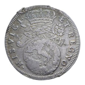 reverse: REGNO DI NAPOLI CARLO II (1674-1700) TARI  1685 AG. 5,58 GR. BB+ (MONTATURA RIMOSSA)