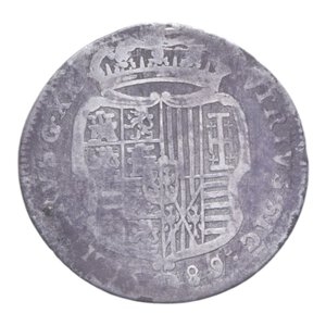 reverse: REGNO DI NAPOLI CARLO II (1674-1700) TARI  1689 AG. 4,52 GR. MB+