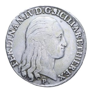 REGNO DI NAPOLI FERDINANDO IV (1759-1816) PIASTRA 120 GRANA 1798 AG. 27,38 GR. qBB