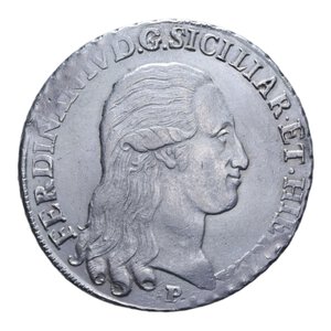 obverse: REGNO DI NAPOLI FERDINANDO IV (1759-1816) PIASTRA 120 GRANA 1798 AG. 27,46 GR. qSPL