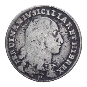 obverse: REGNO DI NAPOLI FERDINANDO IV (1759-1816) TARI  20 GRANA 1796 AG. 4,34 GR. MB-BB/qBB