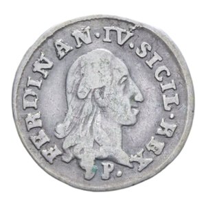 obverse: REGNO DI NAPOLI FERDINANDO IV (1759-1816) CARLINO 10 GRANA 1795 R AG. 2,23 GR. qBB
