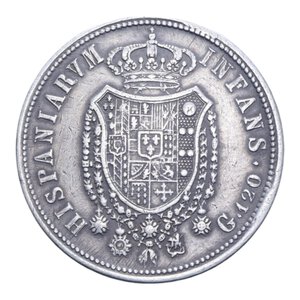 reverse: REGNO DELLE DUE SICILIE FERDINANDO I (1816-1825) PIASTRA 120 GRANA 1818 AG. 27,26 GR. qBB/BB