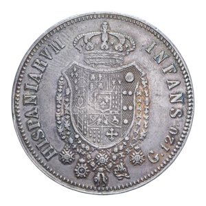reverse: REGNO DELLE DUE SICILIE FERDINANDO I (1816-1825) PIASTRA 120 GRANA 1818 R (BORDO CON STELLE) AG. 27,23 GR. BB