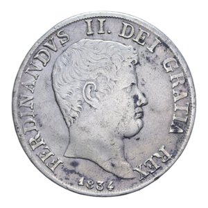 obverse: REGNO DELLE DUE SICILIE FERDINANDO II (1830-1859) PIASTRA 120 GRANA 1834 AG. 27,30 GR. BB