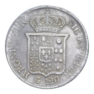 reverse: REGNO DELLE DUE SICILIE FERDINANDO II (1830-1859) PIASTRA 120 GRANA 1834 AG. 27,48 GR. BB+