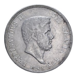 obverse: REGNO DELLE DUE SICILIE FERDINANDO II (1830-1859) PIASTRA 120 GRANA 1840 NC AG. 27,45 GR. BB+
