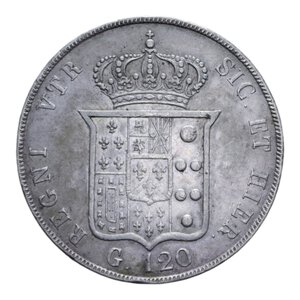 reverse: REGNO DELLE DUE SICILIE FERDINANDO II (1830-1859) PIASTRA 120 GRANA 1846 AG. 27,42 GR. BB+
