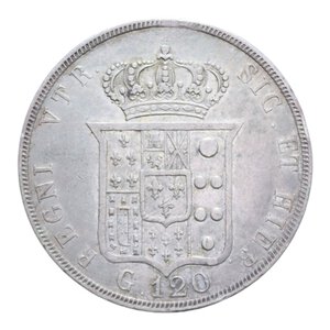 reverse: REGNO DELLE DUE SICILIE FERDINANDO II (1830-1859) PIASTRA 120 GRANA 1846 AG. 27,50 GR. BB/BB+