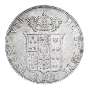 reverse: REGNO DELLE DUE SICILIE FERDINANDO II (1830-1859) PIASTRA 120 GRANA 1848 AG. 27,39 GR. BB+