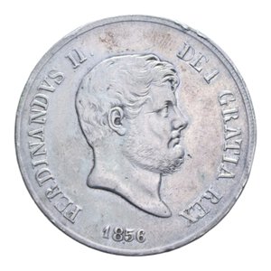 obverse: REGNO DELLE DUE SICILIE FERDINANDO II (1830-1859) PIASTRA 120 GRANA 1856 AG. 27,41 GR. BB/BB+
