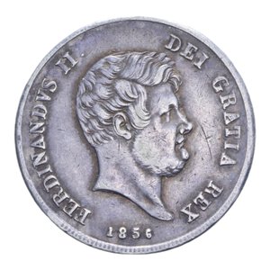 obverse: REGNO DELLE DUE SICILIE FERDINANDO II (1830-1859) 1/2 PIASTRA 60 GRANA 1856 (PROBABILE 1 INVERTITO) RRR AG. 13,79 GR. BB/BB+