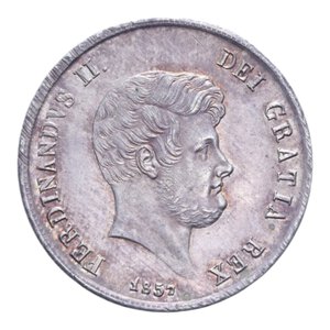 obverse: REGNO DELLE DUE SICILIE FERDINANDO II (1830-1859) 1/2 PIASTRA 60 GRANA 1857 AG. 13,78 GR. qFDC