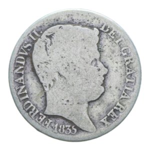 obverse: REGNO DELLE DUE SICILIE FERDINANDO II (1830-1859) TARI  20 GRANA 1835 R AG. 4,23 GR. MB