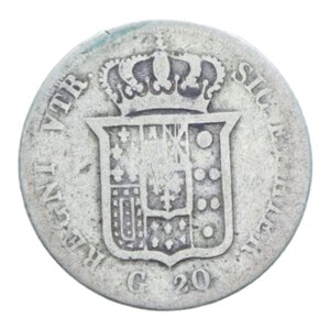 reverse: REGNO DELLE DUE SICILIE FERDINANDO II (1830-1859) TARI  20 GRANA 1835 R AG. 4,23 GR. MB