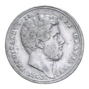 obverse: REGNO DELLE DUE SICILIE FERDINANDO II (1830-1859) TARI  20 GRANA 1842 AG. 4,55 GR. BB