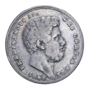 obverse: REGNO DELLE DUE SICILIE FERDINANDO II (1830-1859) TARI  20 GRANA 1848 R AG. 4,56 GR. BB/BB+