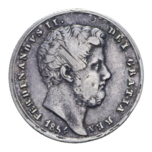 obverse: REGNO DELLE DUE SICILIE FERDINANDO II (1830-1859) TARI  20 GRANA 1854 AG. 4,58 GR. qBB