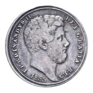 obverse: REGNO DELLE DUE SICILIE FERDINANDO II (1830-1859) TARI  20 GRANA 1855 AG. 4,59 GR. qBB