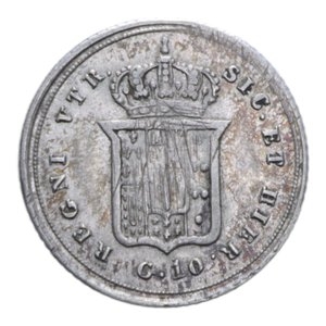 reverse: REGNO DELLE DUE SICILIE FERDINANDO II (1830-1859) CARLINO 10 GRANA 1850 RR AG. 2,31 GR. qBB