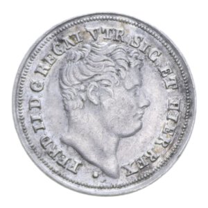 obverse: REGNO DELLE DUE SICILIE FERDINANDO II (1830-1859) 1/2 CARLINO 5 GRANA 1838 (PUNTO TRA I GIGLI) AG. 1,14 GR. BB+