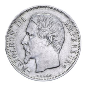 obverse: FRANCIA NAPOLEONE III 1 FRANC 1858 A (PARIS) AG. 4,95 GR. BB