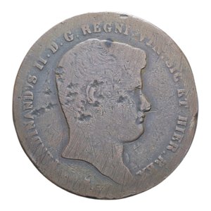 obverse: REGNO DELLE DUE SICILIE FERDINANDO II (1830-1859) 10 TORNESI 1833 R CU. 28,24 GR. MB