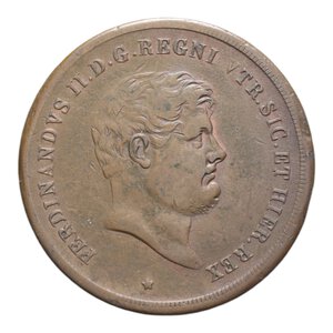 obverse: REGNO DELLE DUE SICILIE FERDINANDO II (1830-1859) 10 TORNESI 1853 R CU. 32,39 GR. BB