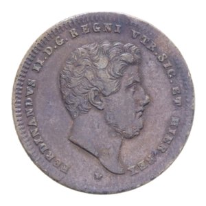 obverse: REGNO DELLE DUE SICILIE FERDINANDO II (1830-1859) 2 TORNESI 1839 NC CU. 6,27 GR. BB