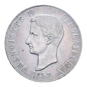 REGNO DELLE DUE SICILIE FRANCESCO II (1859-1860) PIASTRA 120 GRANA 1859 AG. 27,53 GR. BB-SPL