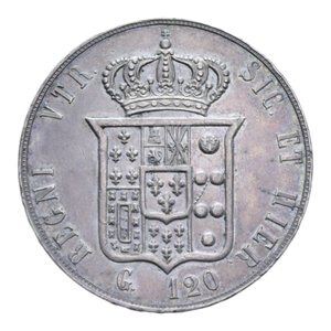REGNO DELLE DUE SICILIE FRANCESCO II (1859-1860) PIASTRA 120 GRANA 1859 AG. 27,53 GR. BB-SPL
