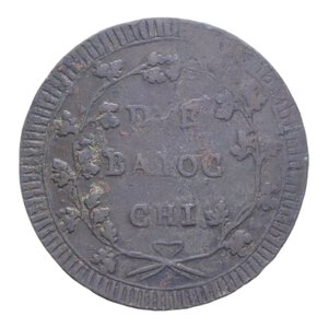 reverse: PRIMA REPUBBLICA ROMANA ROMA (1798-1799) 2 BAIOCCHI S. DATA CU. 18,63 GR. qBB