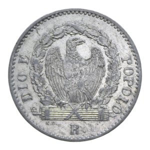 obverse: SECONDA REPUBBLICA ROMANA (1848-1849) 16 BAIOCCHI 1849 ROMA NC MI. 7,8 GR. SPL