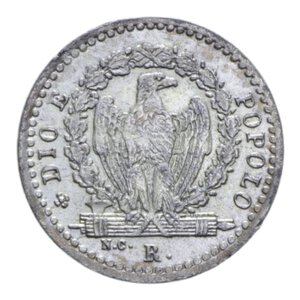 obverse: SECONDA REPUBBLICA ROMANA (1848-1849) 4 BAIOCCHI 1849 ROMA MI. 1,95 GR. SPL