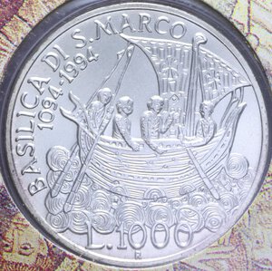 reverse: 1000 LIRE 1994 ANNO MARCIANO AG. 14,6 GR. IN FOLDER FDC