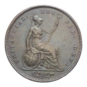 reverse: GRAN BRETAGNA GIORGIO IV PENNY 1826 CU. 19,42 GR. BB-SPL (COLPETTI)