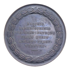 obverse: STATO PONTIFICIO GREGORIO XVI MEDAGLIA 1842 RICOSTRUZIONE FACCIATA DUOMO DI ORVIETO AE. 96,58 GR. 55,8 MM. SPL