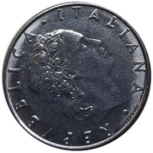 obverse: 50 lire 1986 asse spostato 300 gradi