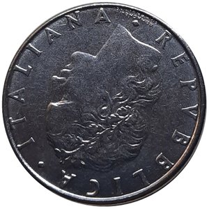 obverse: 50 lire 1989 asse spostato 190 gradi