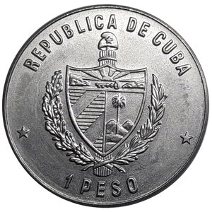 obverse: Cuba 1 peso  1981 Dia alimentacion, azucar