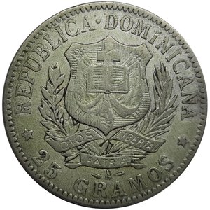 obverse: Repubblica dominicana 1 Peso argento 1897 RARA