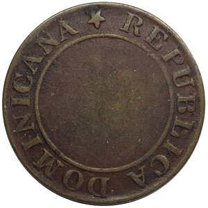 reverse: Repubblica dominicana 1/4 Real 1844 RARA