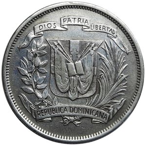 obverse: Repubblica dominicana Medio Peso argento 1959
