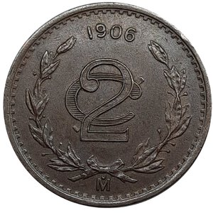 obverse: Messico 2 cent 1906