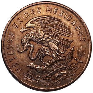 reverse: Messico 20 centavos 1965