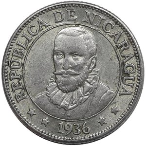 reverse: Nicaragua , 10 centavos de cordoba 1936