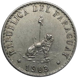 reverse: Paraguay , 20 centavos 1903 , Rara